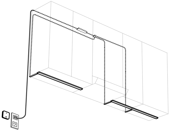 IKEA keukenwerkblad verlichting installeren.