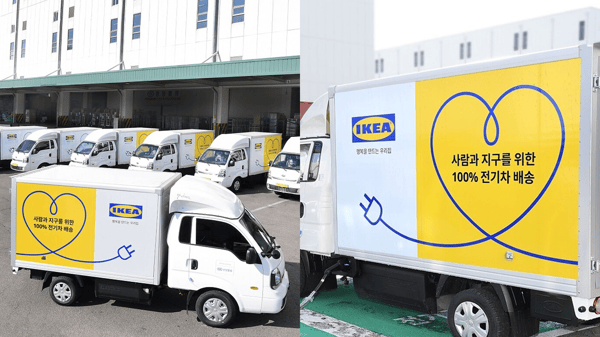 IKEA Korea Electric Vehicle Furniture Delivery Enlarged Image 1, 2