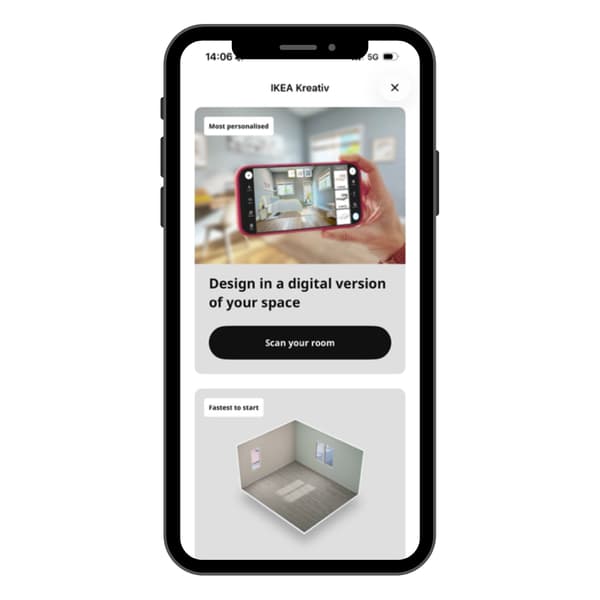 IKEA Kreativ in the IKEA app