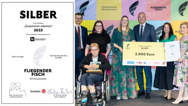 IKEA Linz Haid hat den 2ten Platz  für langjähriges Engagement in Bezug auf Inklusion gewonnen.
Wir Gratulieren! 
