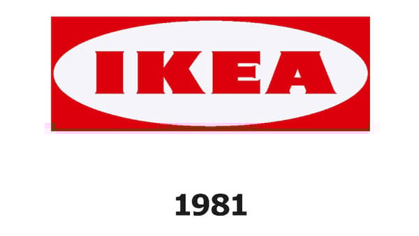 IKEA logo v roce 1981.