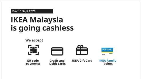 IKEA Malaysia is going cashless