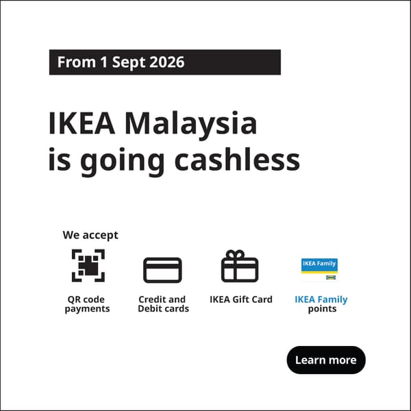IKEA Malaysia is going cashless