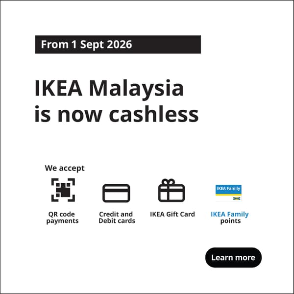 IKEA Malaysia is now cashless
