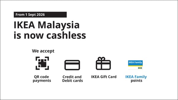 IKEA Malaysia is now cashless banner