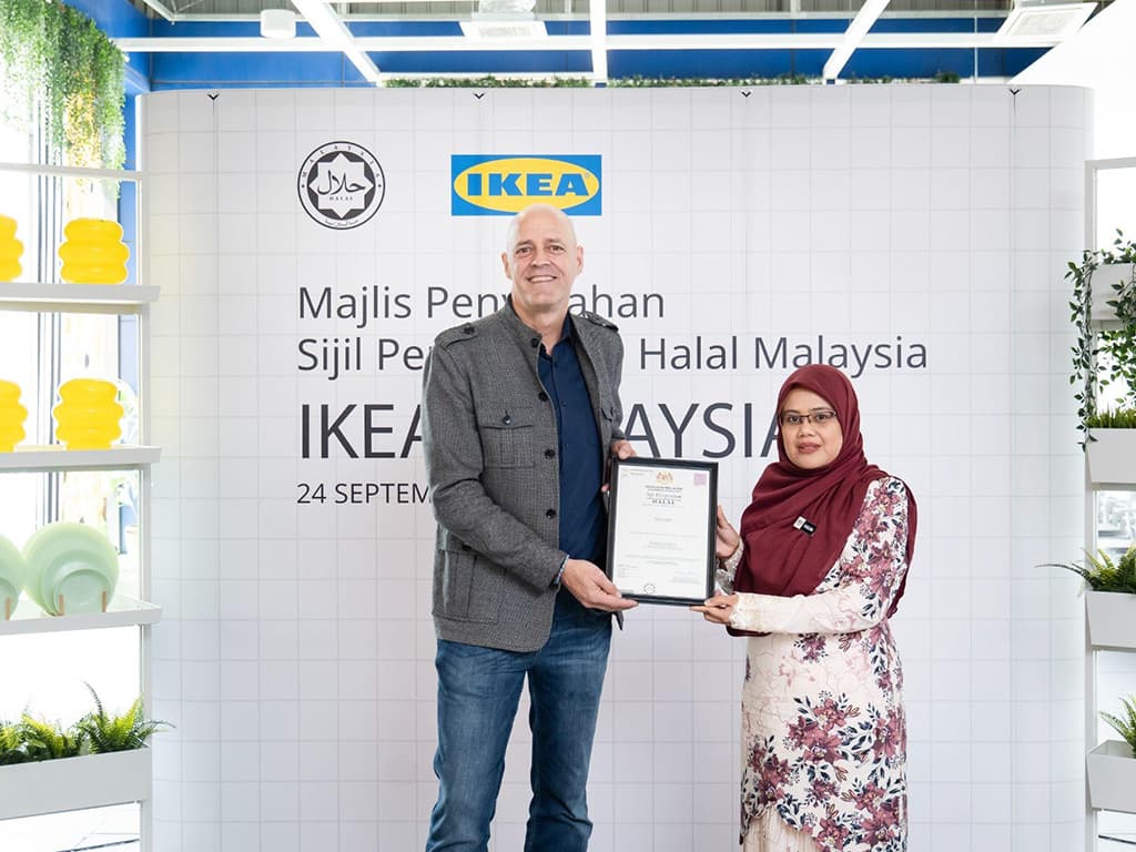 IKEA Malaysia retail manager, Malcom, at the Halal press conference
