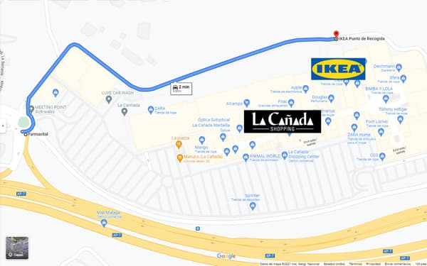 IKEA Marbella, Collecting point, how to get there