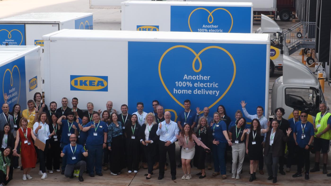 IKEA marking its zero emissions delivery milestone in Australia