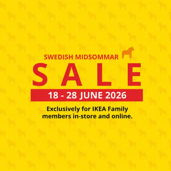 IKEA Midsommar SALE. 18 - 28 June 2026. 