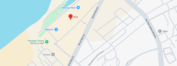 IKEA Morocco Mall map