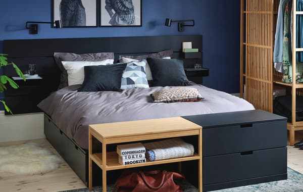 IKEA NORDLI slaapkamerset bed en ladekast