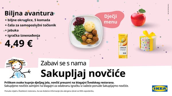 IKEA oglas za dječji menu 