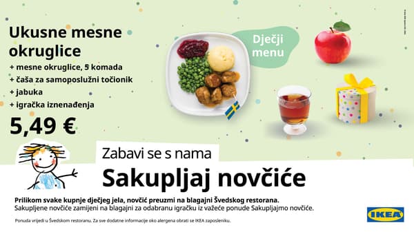 IKEA oglas za dječji menu 