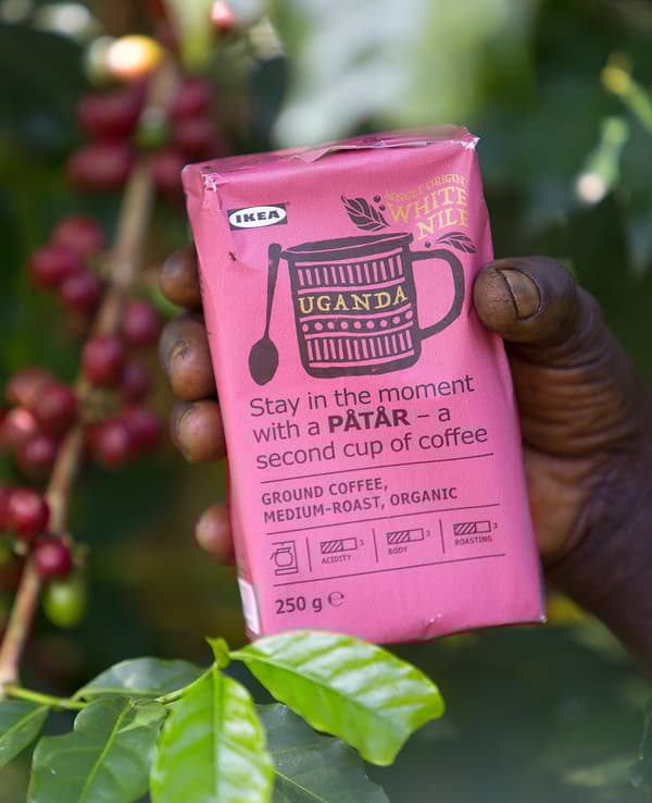 IKEA PÅTÅR include 100% boabe arabica din regiunea Nilului Alb. Vrem să ajutăm micii cultivatori din Uganda să se dezvolte.