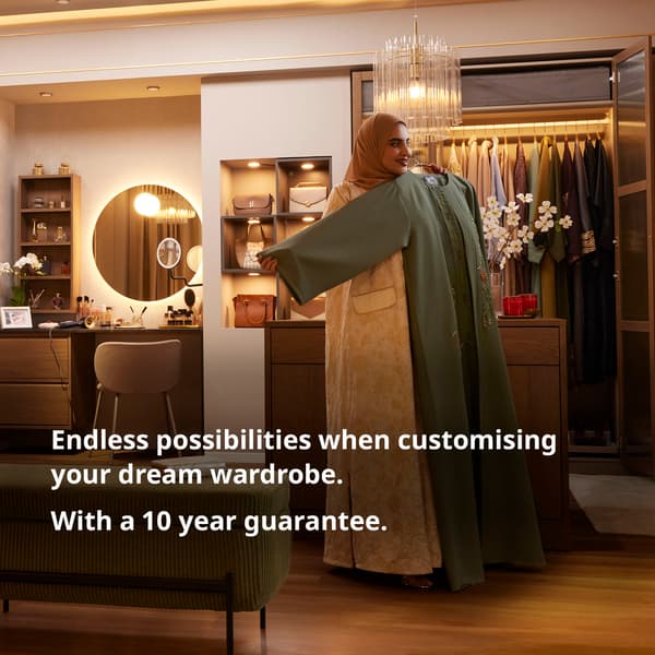 IKEA PAX wardrobes come with a 10 year guarantee