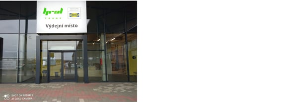 IKEA pickup point from front entrance