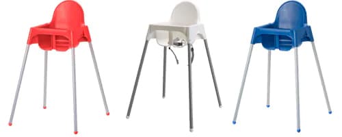 IKEA recalls ANTILOP children’s high chair