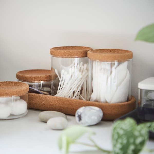 IKEA SAXBORGA jars with lids as a Christmas gift