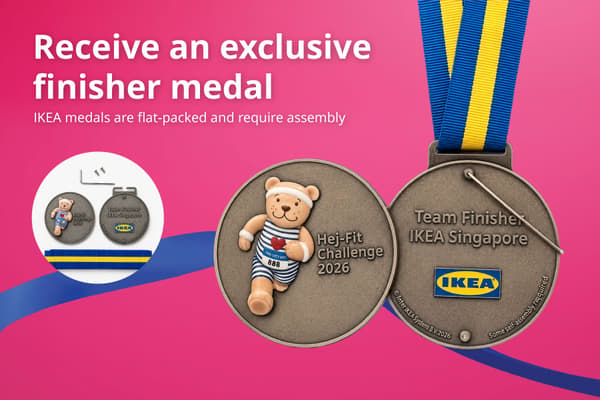 IKEA Singapore HEJ-FIT Challenge medal
