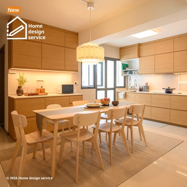 IKEA Singapore Home Design Service. A Scandinavian-inspired 4-room BTO flat for a young family of three, in Bidadari estate in Singapore.
