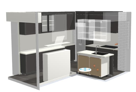 IKEA Singapore Home Design Service Testimonial - Kitchen 3D Render