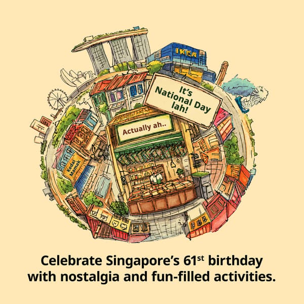 IKEA Singapore National Day celebration with nostalgic local activities