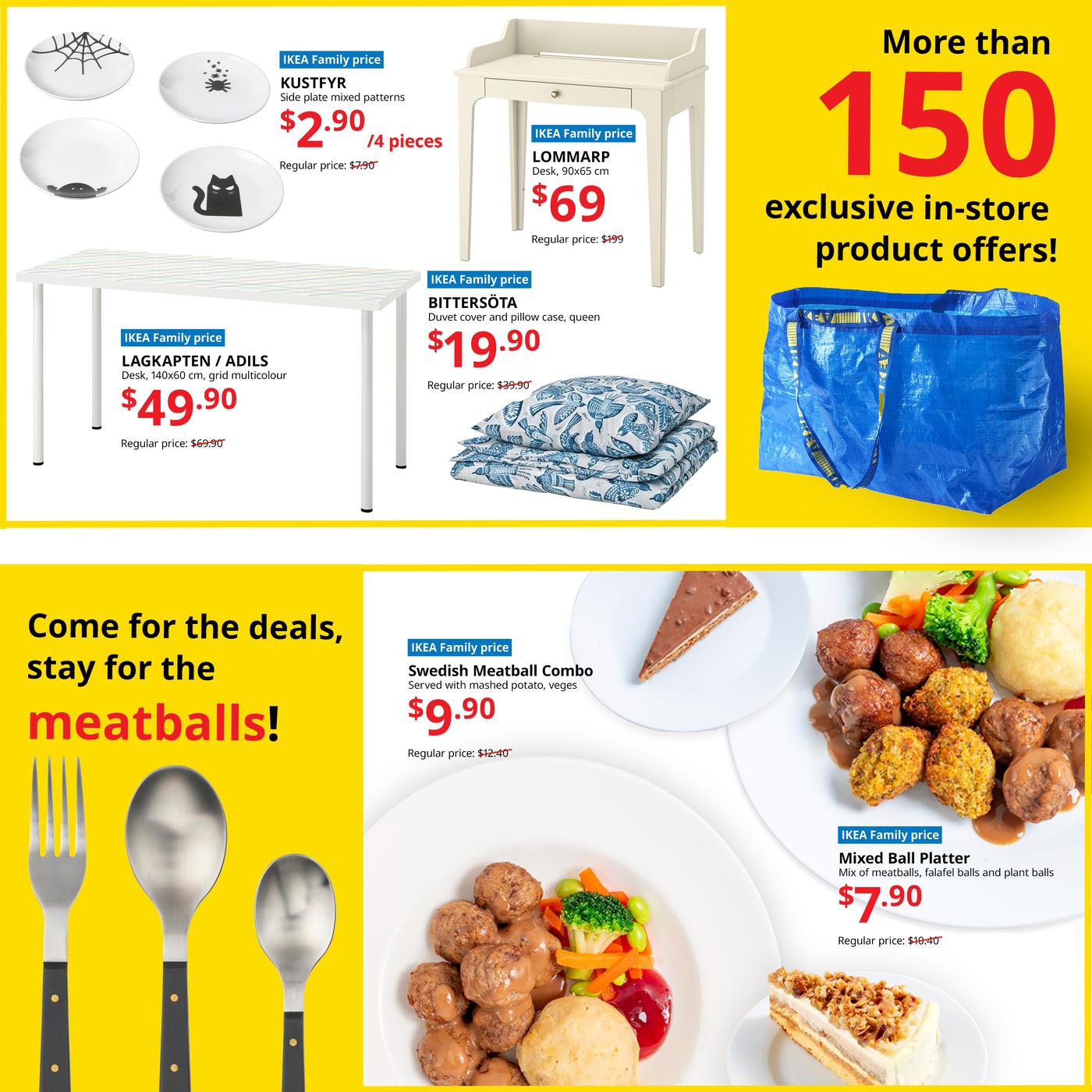 IKEA Singapore Swedish Midsommar Sale with over 150 exclusive in-store offers, IKEA Family discounts on furniture and home furnishings, plus Swedish restaurant favourites including meatballs.