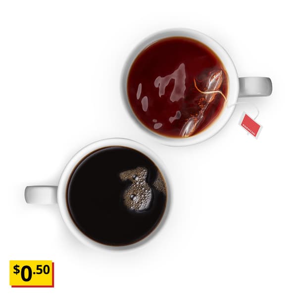 IKEA Singapore Swedish Restaurant's hot beverages are available - Coffee or Tea available at a breathtaking price of $0.50. 