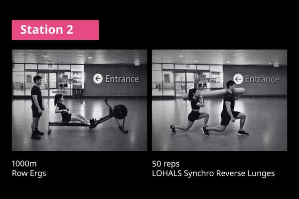 IKEA Singapore's HEJ-FIT Challenge - Station 2
1000m Row Ergs & 50 reps LOHALS Synchro 