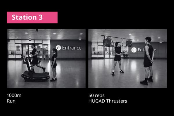 IKEA Singapore's HEJ-FIT Challenge - Station 3
1000m Run & 50 reps HUGAD Thrusters