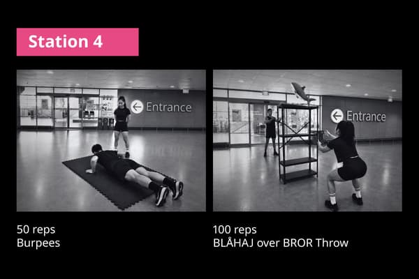 IKEA Singapore's HEJ-FIT Challenge - Station 4
50 reps Burpees & 100 reps BLAHAJ over BROR Throw