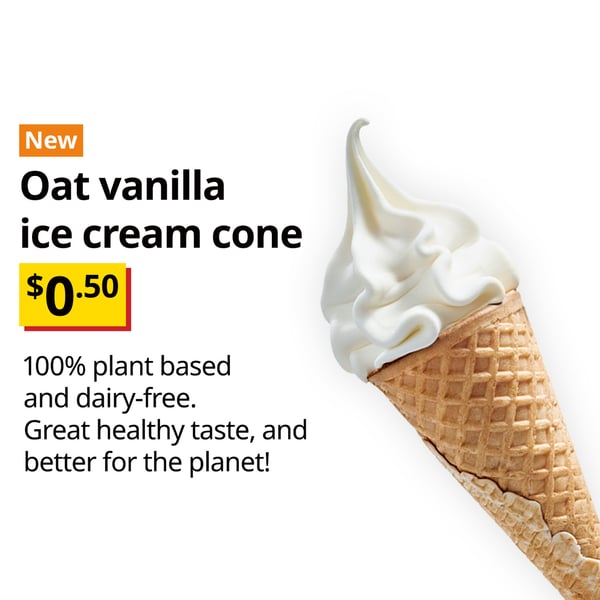 IKEA Singapore's Swedish Bistro ice-cream — Oat vanilla ice-cream. 