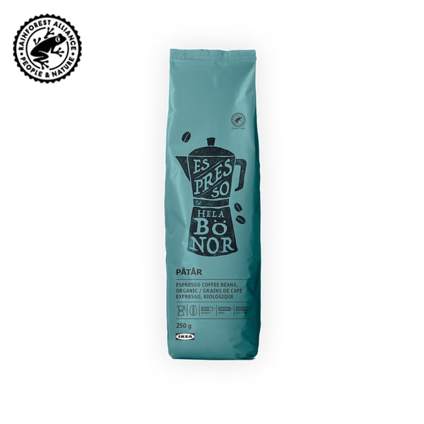 IKEA Singapore's Swedish Food Market beverages — PÅTÅR espresso coffee beans, organic, 250g