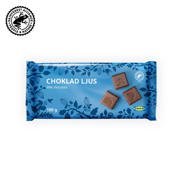 IKEA Singapore's Swedish Food Market Candy & chocolates — CHOKLAD LJUS milk chocolate, 100g