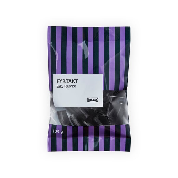IKEA Singapore's Swedish Food Market Candy & chocolates  — FYRTAKT sweet liquorice, 100g