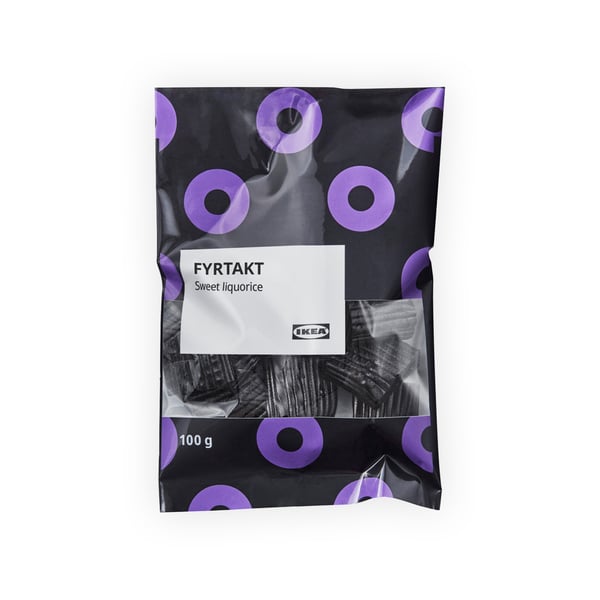 IKEA Singapore's Swedish Food Market Candy & chocolates — FYRTAKT sweet liquorice, 100g