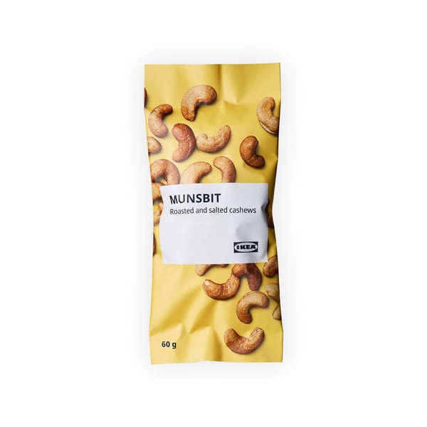 IKEA Singapore's Swedish Food Market nuts & chips  — MUNSBIT roasted cashews, salted, 60g