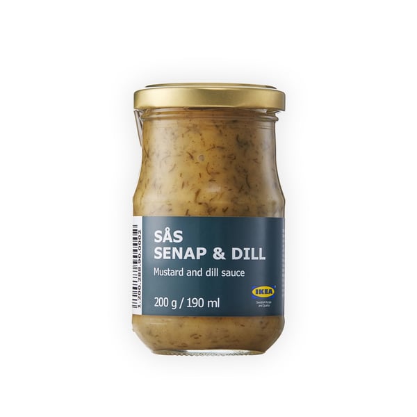 IKEA Singapore's Swedish Food Market Sauces, jam & condiments section — SÅS SENAP & DILL Mustard and dill sauce for salmon, 200g