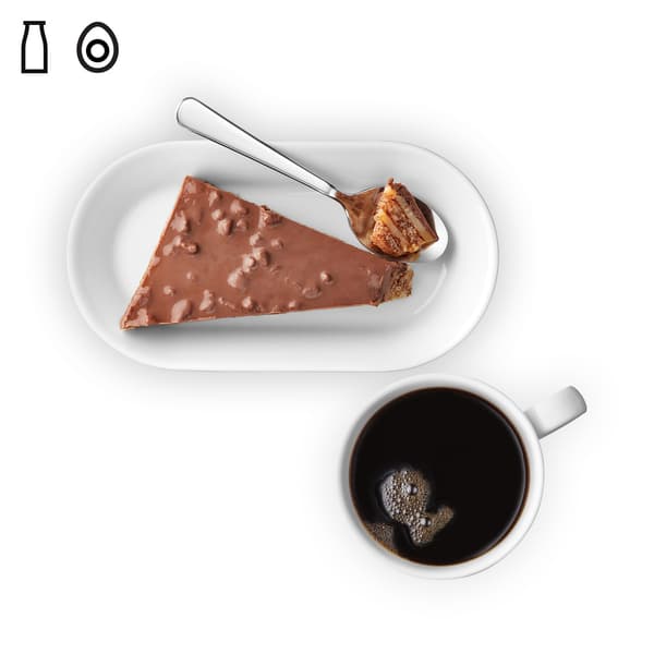 IKEA Singapore's Swedish Restaurant's FIKA OFFER — Crunchy almond chocolate cake + coffee/tea