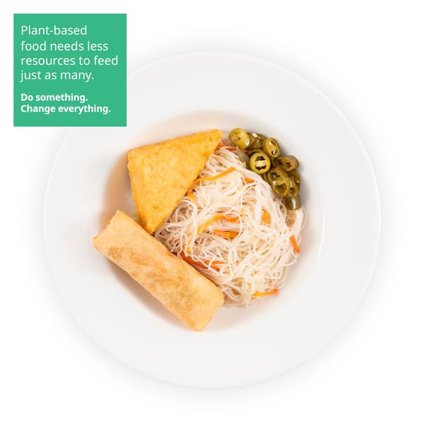 IKEA Singapore's Swedish Restaurant's Vesak Day Breakfast Special — Fried vermicelli with fried bean curd and spring roll 