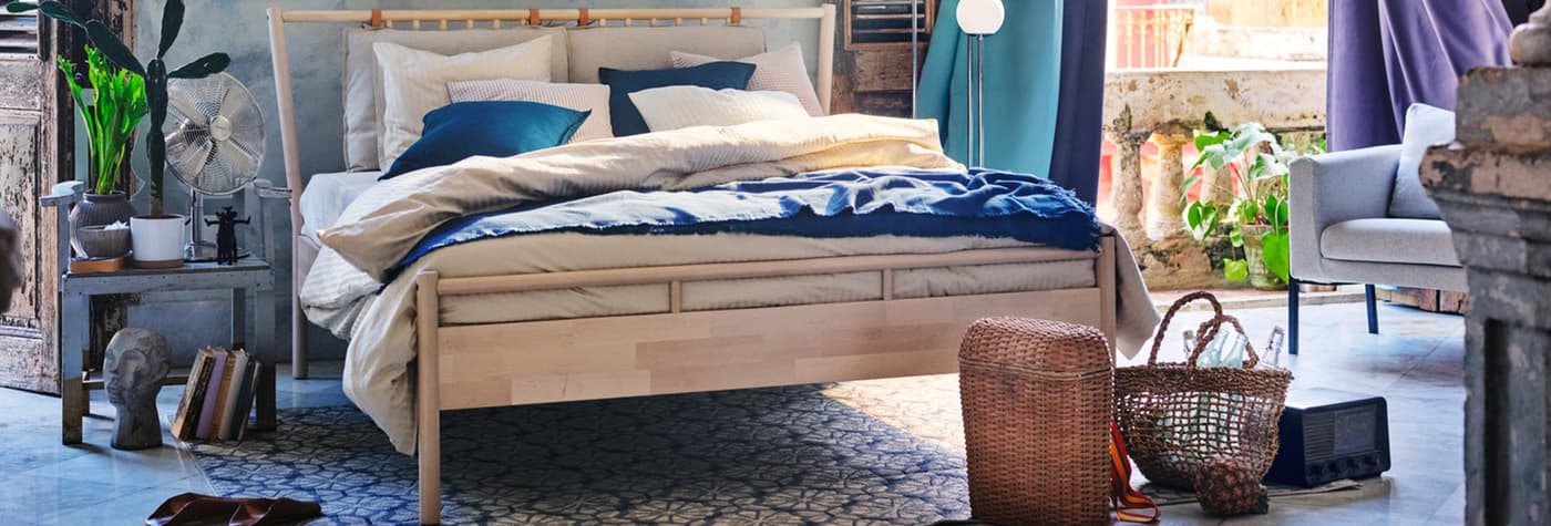 Anself Doppelbett Bett Gästebett 160x200cm aus Holz mit ...