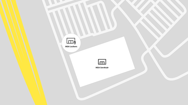 IKEA Soroksár map.