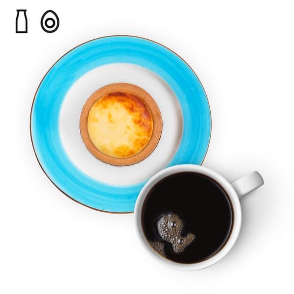 IKEA Tampines Halal Restaurant's Fika  — Cheese tart and coffee