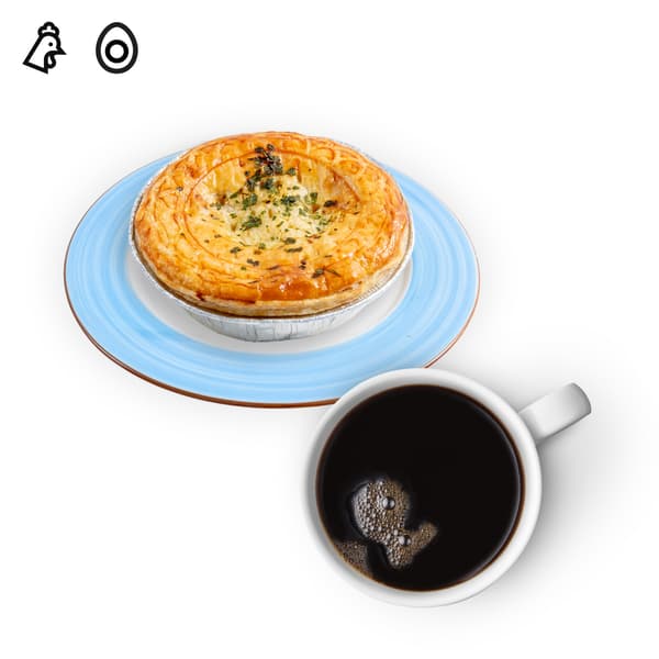 IKEA Tampines Halal Restaurant's Fika  — Chicken mushroom pie and coffee