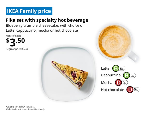 IKEA Tampines Halal Restaurant's Fika  — Fika set with specialty hot beverage