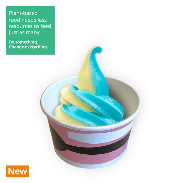 IKEA Tampines Swedish Bistro at Level 1 — Blueberry & banana twist ice cream cup