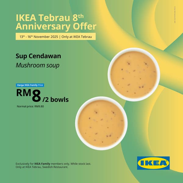 IKEA Tebrau 8th anniversary food offers