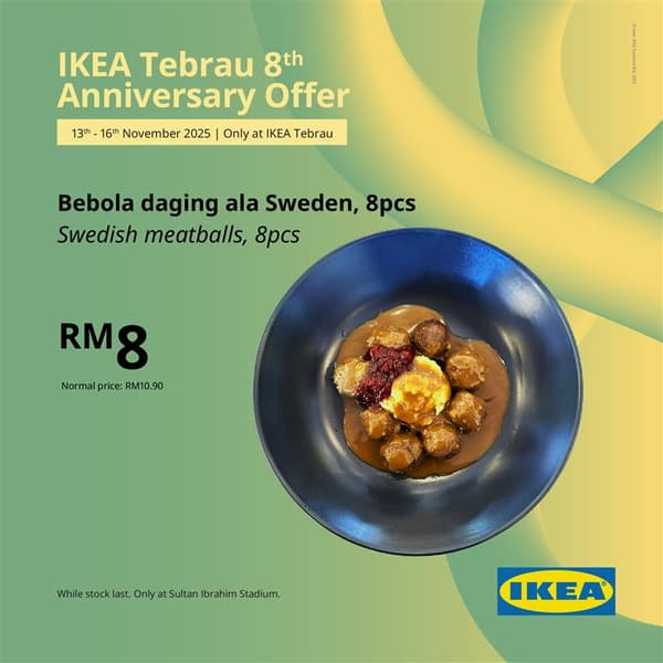 IKEA Tebrau 8th anniversary food offers
