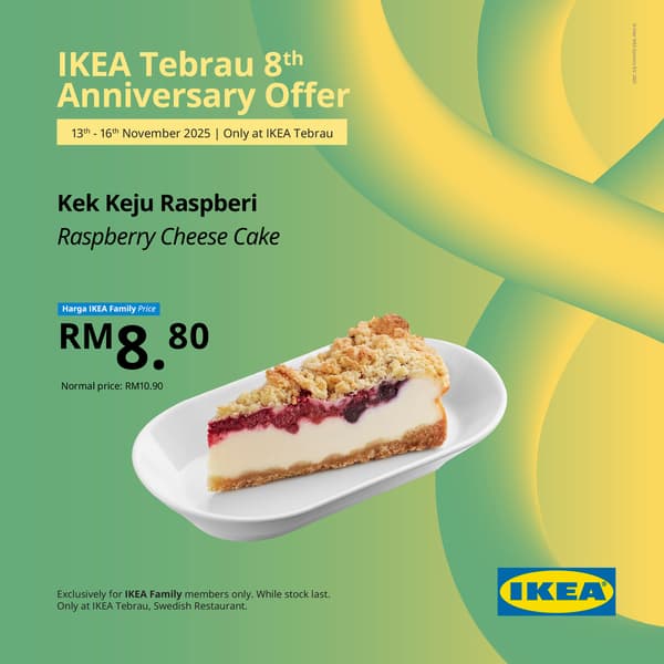 IKEA Tebrau 8th anniversary food offers