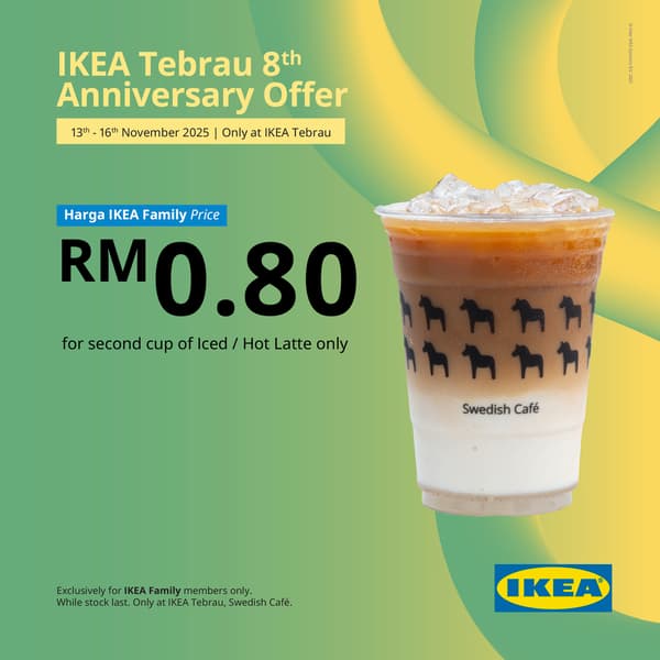 IKEA Tebrau 8th anniversary food offers